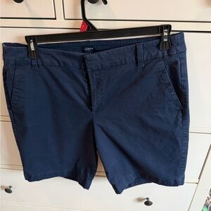 J. Crew Navy  Flat Front Shorts woman